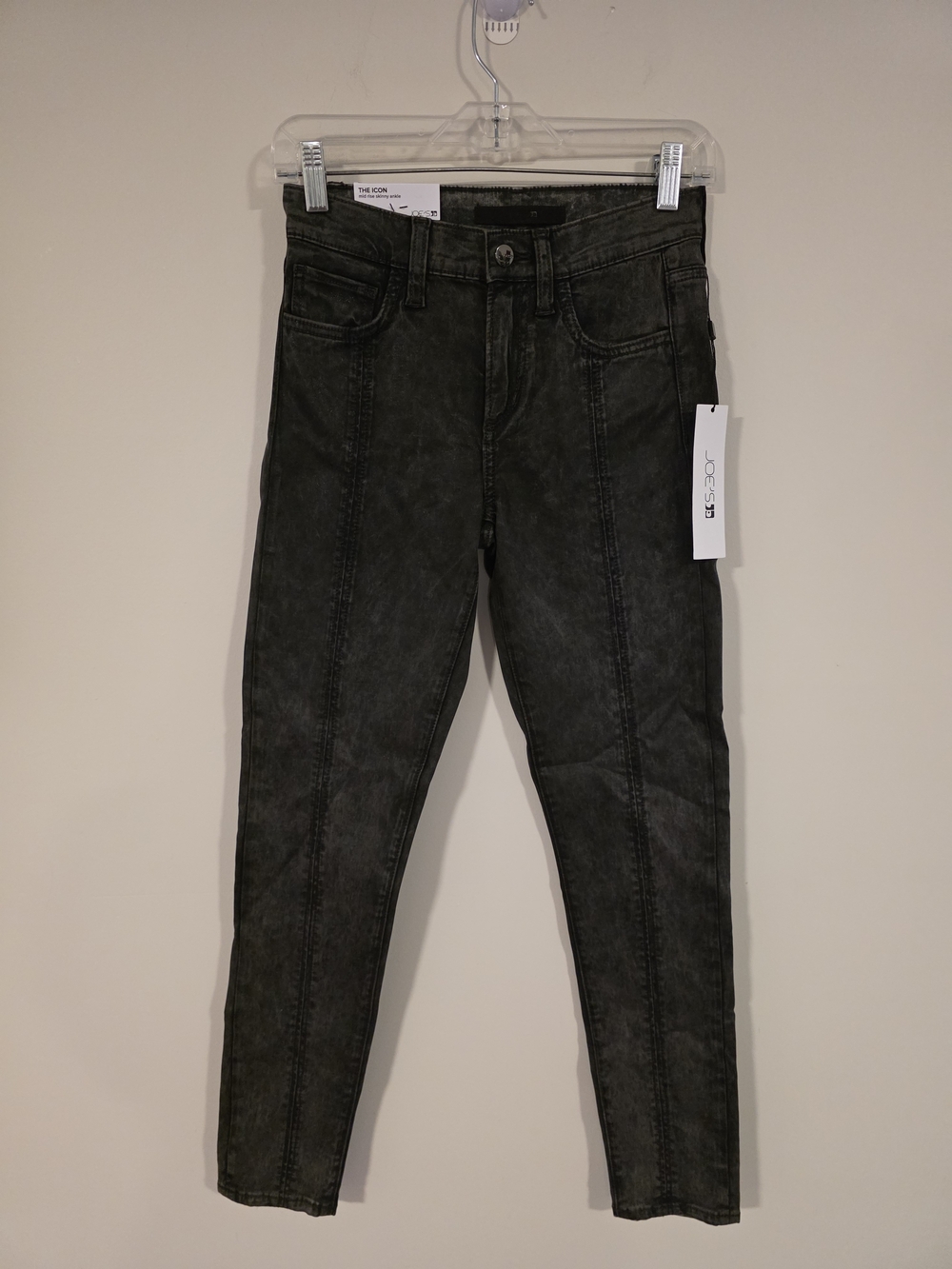 Joe's Jeans Jeans The Icon Mid Rise Skinny Slim Tapered Ankle Jeans Washed Black